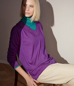 Pullover mit V-Ausschnitt aus Ultrafine Cashmere