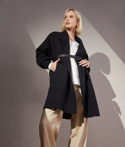 Cashmere Coat with Shawl Collar