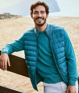Reversible Cashmere Short Quilted jacket