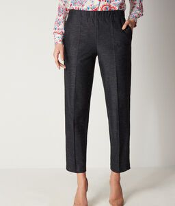 Cotton Jersey and Linen Trousers