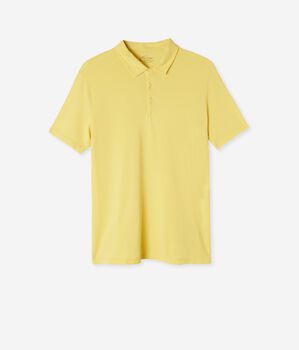 Cotton and Silk Piqué Polo Shirt