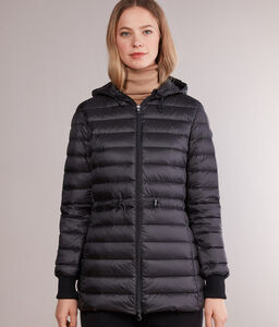 Down Jacket with Drawstring