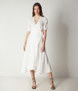 Linen Dress with Side Closure
