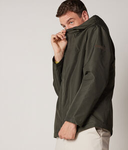 Technical Short Jacket with Cashmere Lining