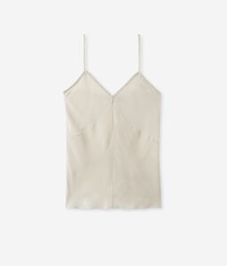 Silk Tank Top with Shoulder Straps