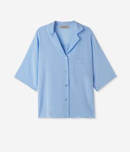 Блуза из шёлка с коротким рукавом