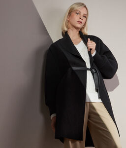 Παλτό από Cashmere με Μονοκόμματο Γιακά
