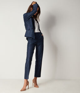 Cotton Jersey and Linen Trousers
