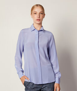Silk Shirt with Collar