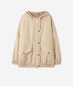 Hooded Cashmere Technical Jacket