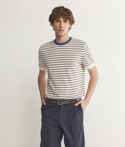 Striped T-Shirt with Short Sleeves