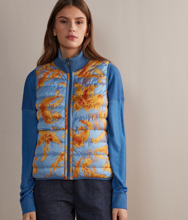 Falconeri Woman's Sleeveless Print Jacket