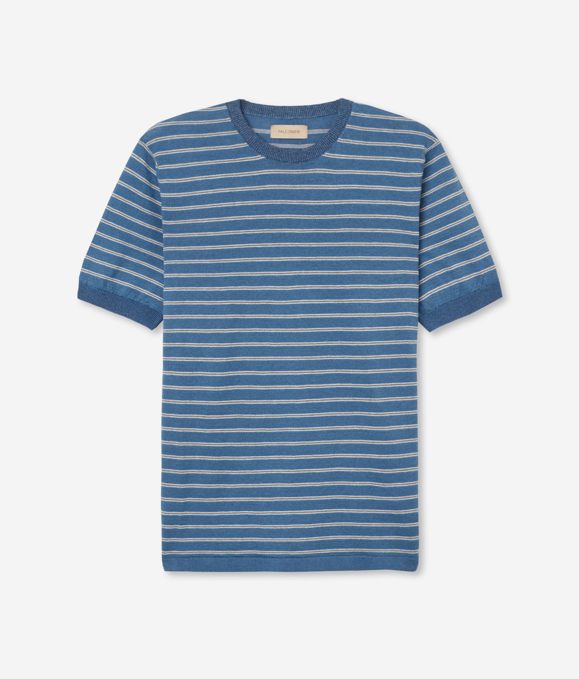 T-Shirt mit kurzen Ärmeln und Streifen