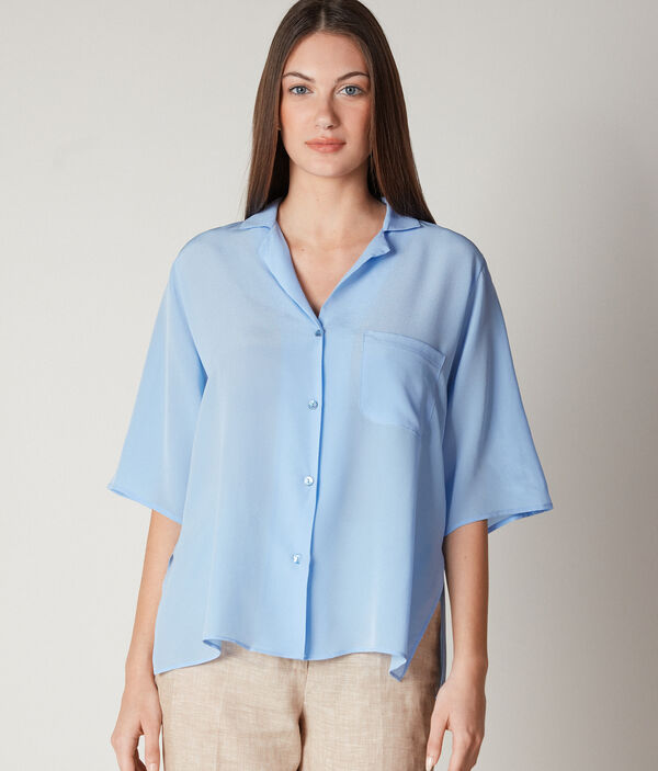 Silk Half-sleeve Shirt