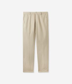 Pantalon chino en lin et coton
