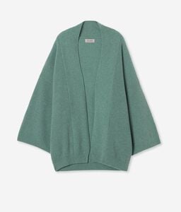 Ribbed Ultrasoft Cashmere Cape Sweater