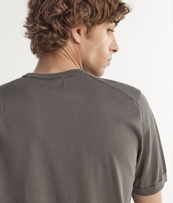 Camiseta con cuello redondo y manga corta de algodón Fresh