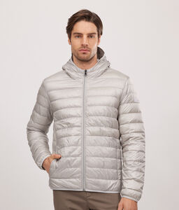 Hooded Cashmere Puffer Jacket