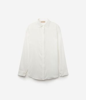 Collared Cotton Muslin Shirt