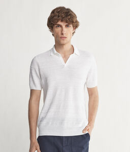 Short-Sleeved Link-Stitch Polo Shirt