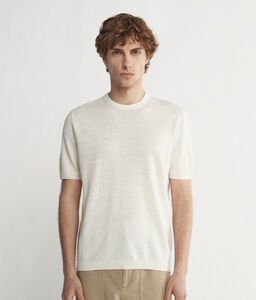 T-Shirt aus Baumwoll-Leinen