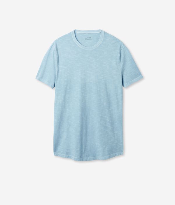 T-Shirt aus geflammter Baumwolle Twist