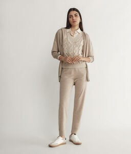 Ultrafine Cashmere Trousers with Cuffed Ankles