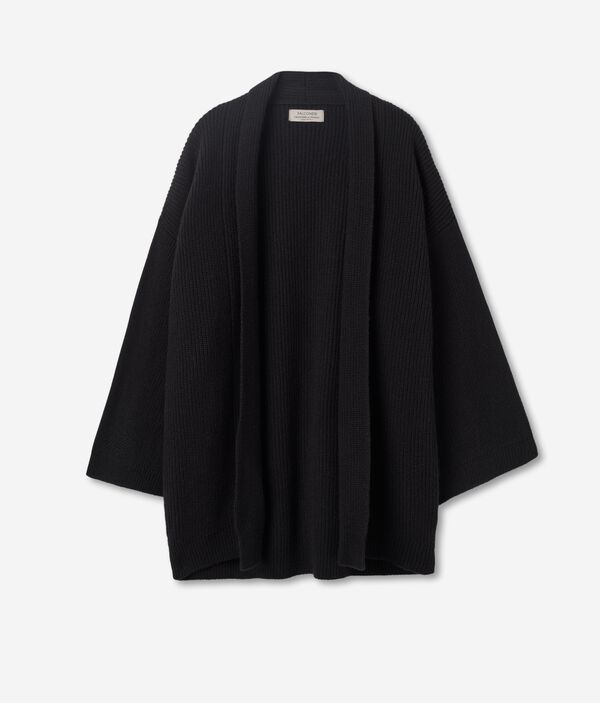 Ribbed Ultrasoft Cashmere Cape Sweater