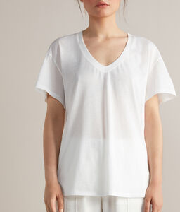 V-Neck Fresh Silk T-shirt