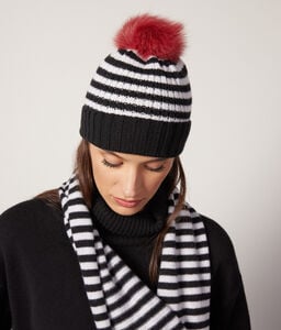 Striped Ultrasoft Cashmere Hat