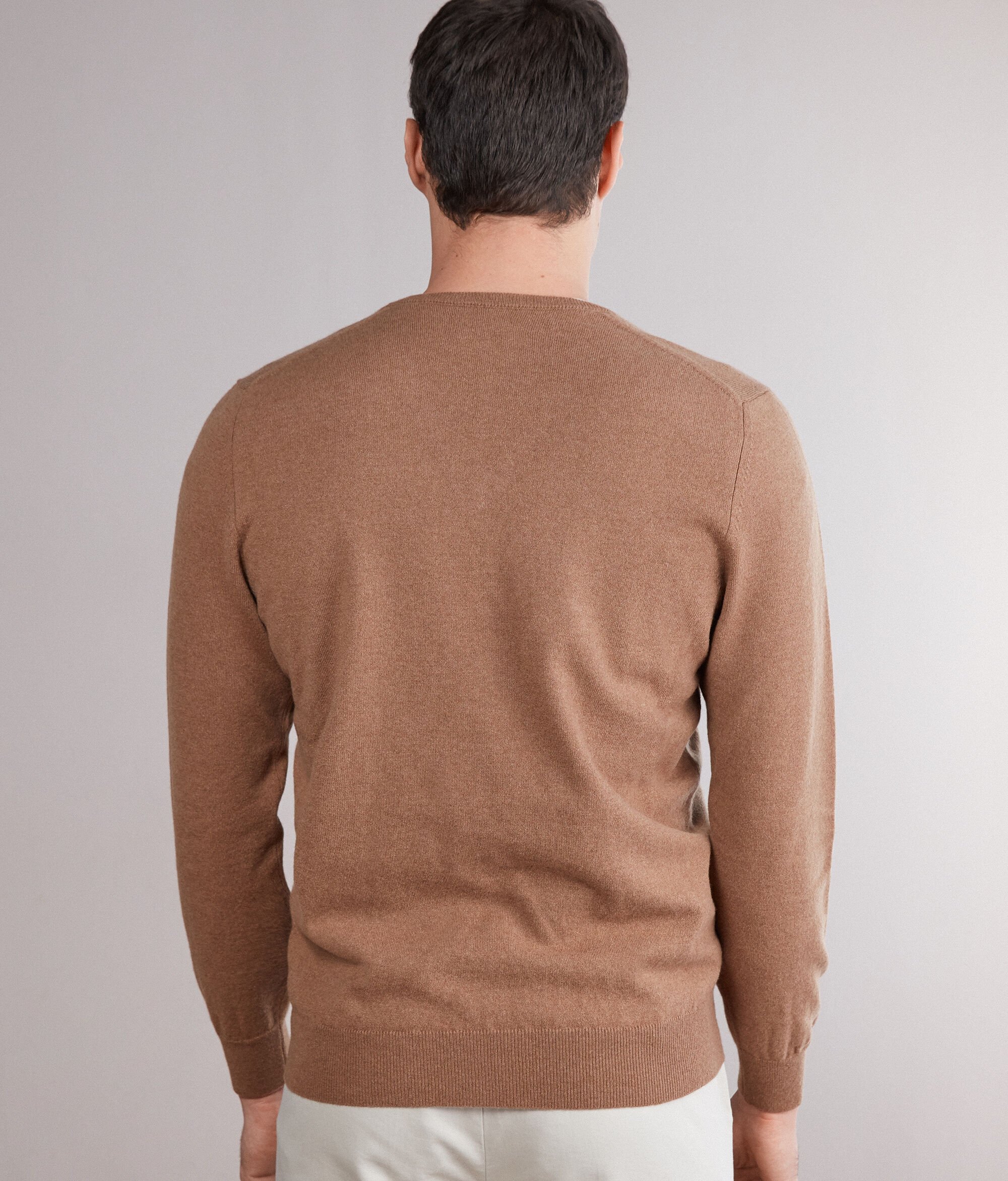 Pullover mit V-Ausschnitt aus Kaschmir Ultrasoft