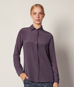 Silk Shirt with Collar