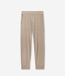 Ultrafine Cashmere Trousers with Cuffed Ankles