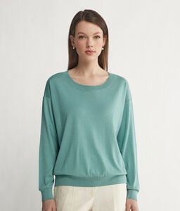 Silk and Cotton Crewneck Sweater