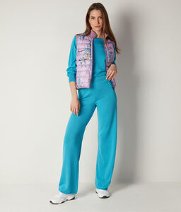 Silk and Cotton Palazzo Trousers