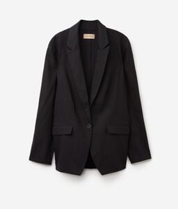 Linen Viscose Single-Breasted Jacket