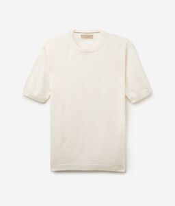 T-shirt en lin et coton