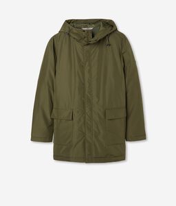 Ultrafine Cashmere Short Quilted Parka Jacket
