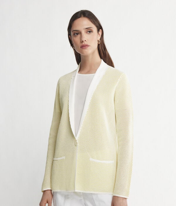 Two-Toned Micro-Dot Jacket