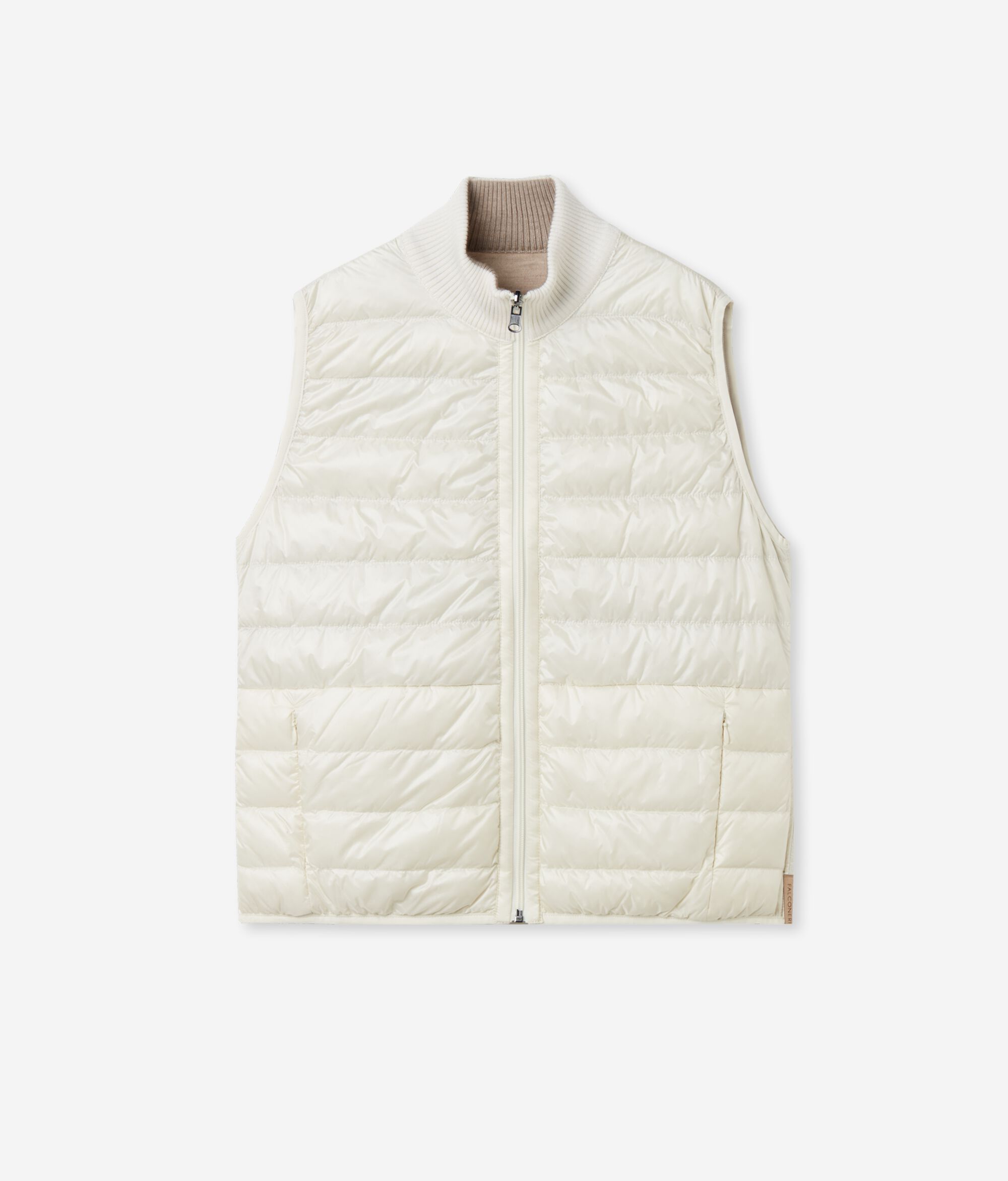 Sleeveless Two-Toned Down Vest