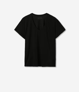 V-Neck Fresh Silk T-shirt