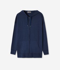 Ultrafine Cashmere Zip-Up Sweatshirt