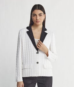 Jacket with Contrasting Lapels
