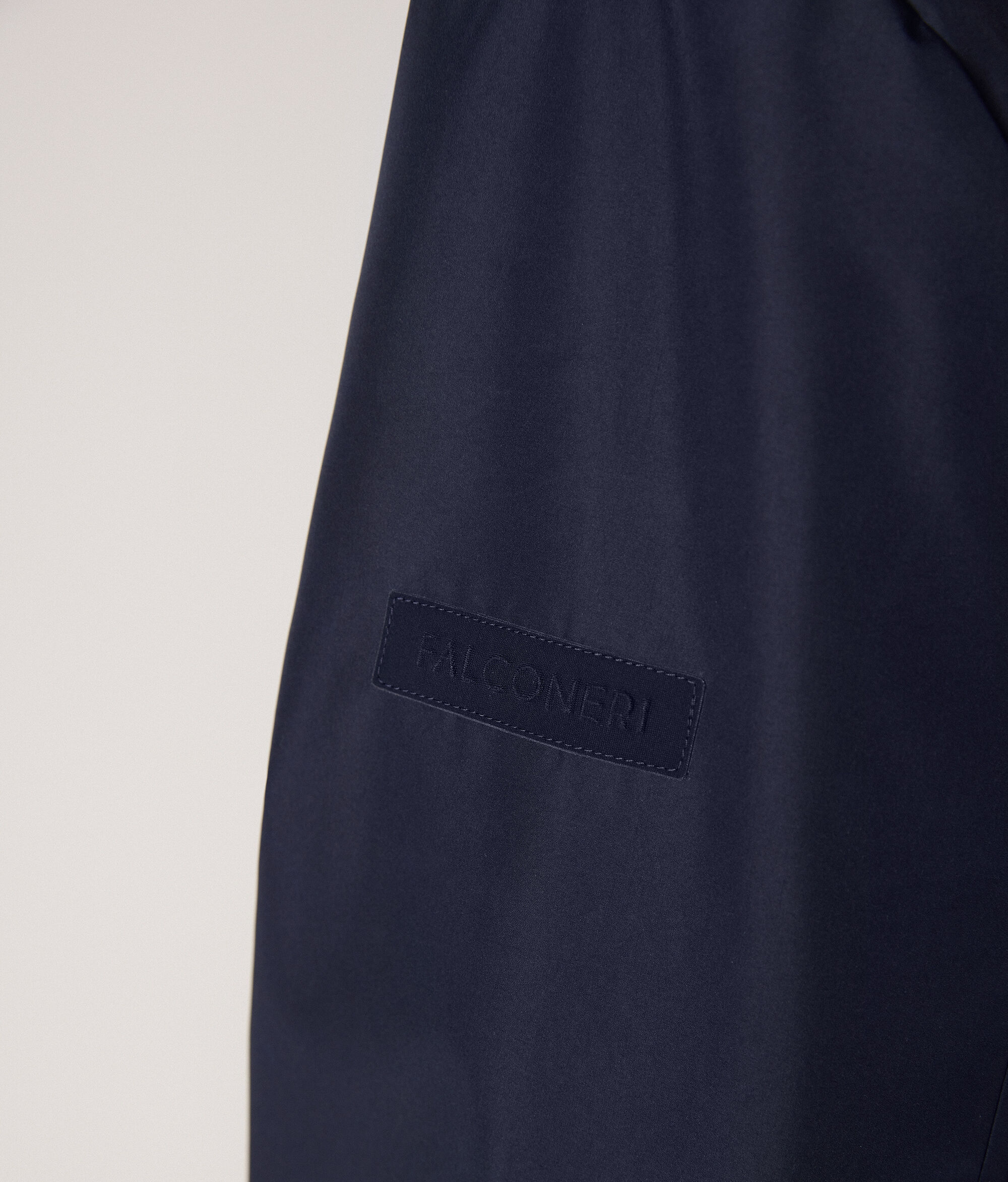 Technical Short Jacket with Cashmere Lining