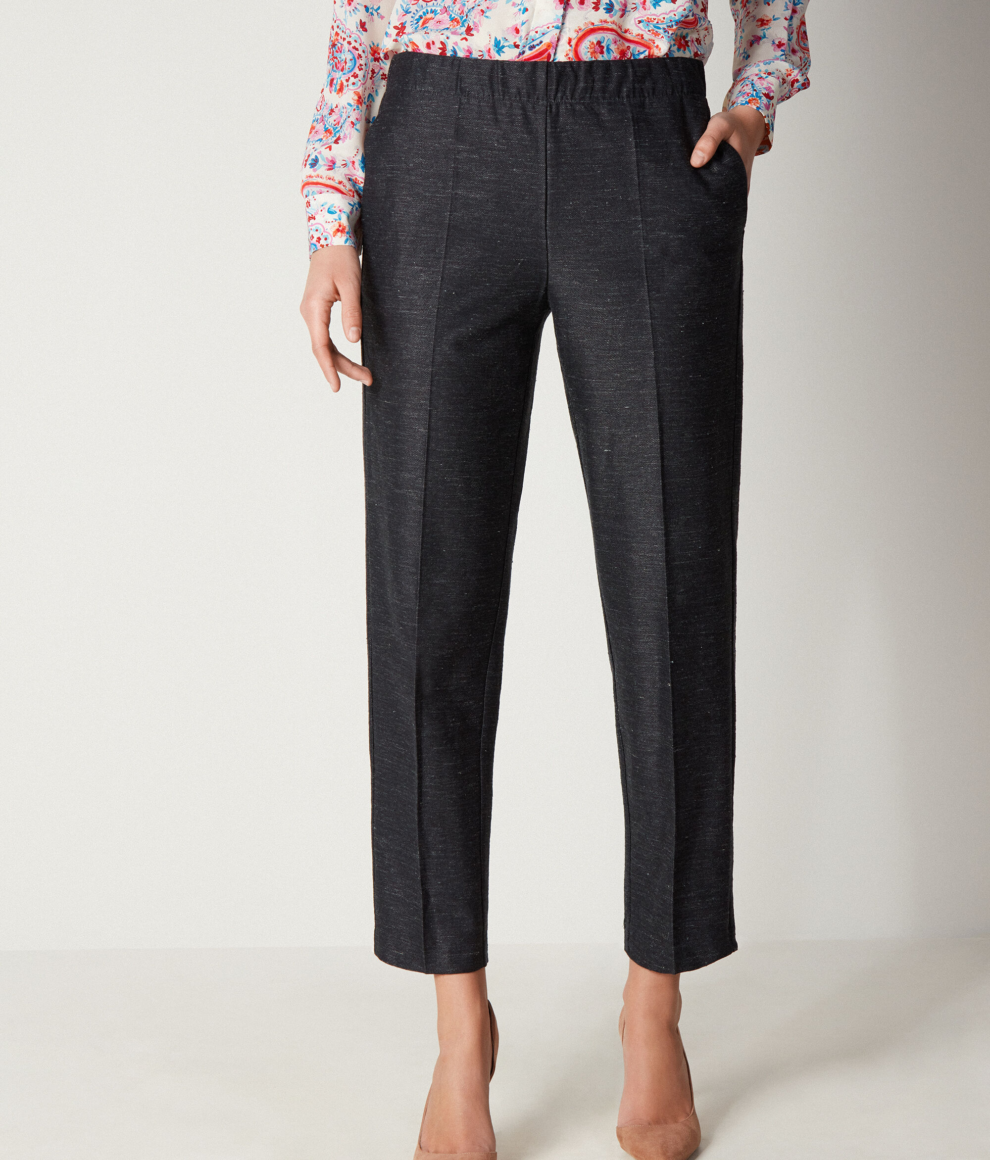 Linen and Cotton Jersey Pants