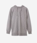Long Crewneck Hoodie in Ultrasoft Cashmere