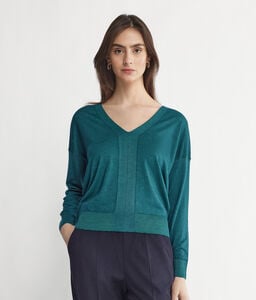 Pullover mit V-Ausschnitt aus Kaschmir Ultrafine