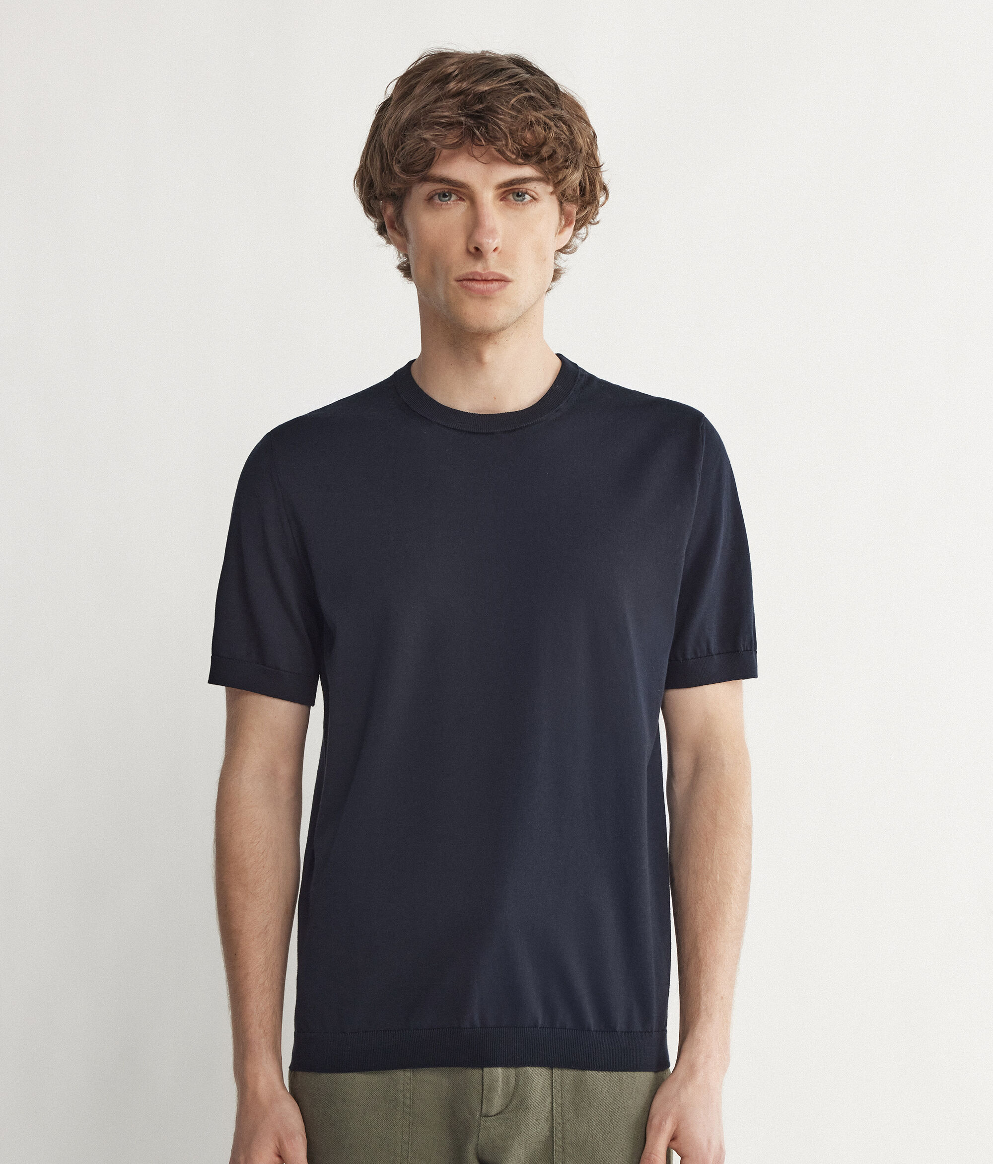 T-Shirt z okrągłym dekoltem i krótkim rękawem z bawełny Fresh