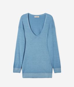 Ultrafine Cashmere Oversized V-neck Sweater