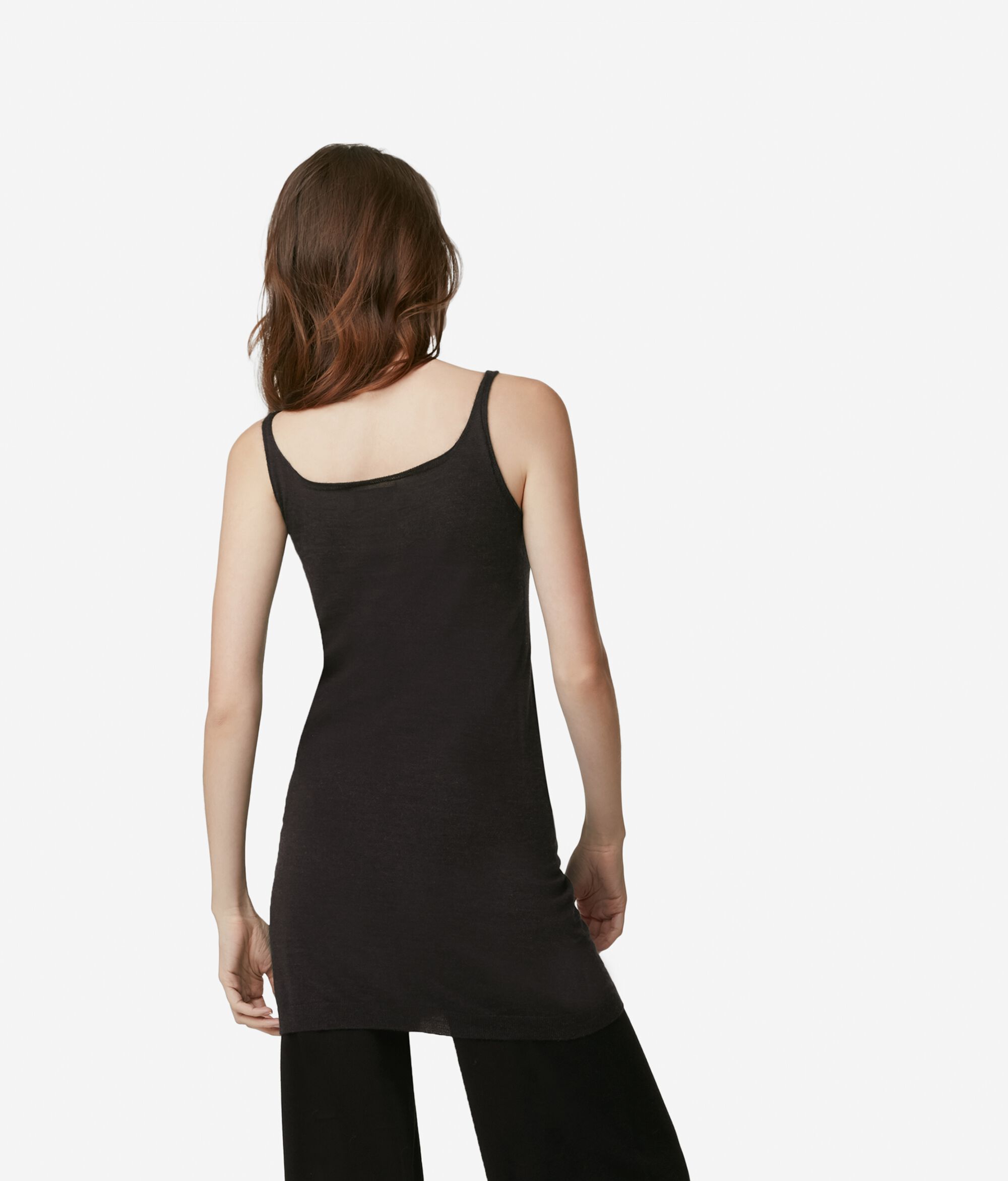 Ultralight Cashmere Maxi Tank With Narrow Straps